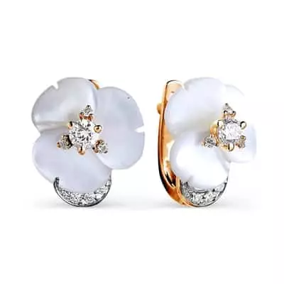 फियानायटिस सह earrings
