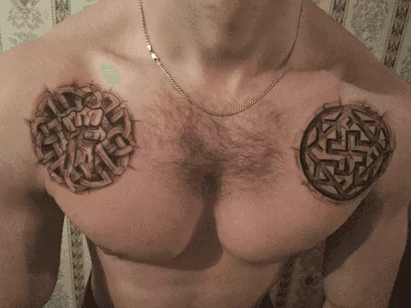 Tattoos sa nabíjajú pre mužov a dievčatá: hodnota najsilnejších symbolov 1141_8