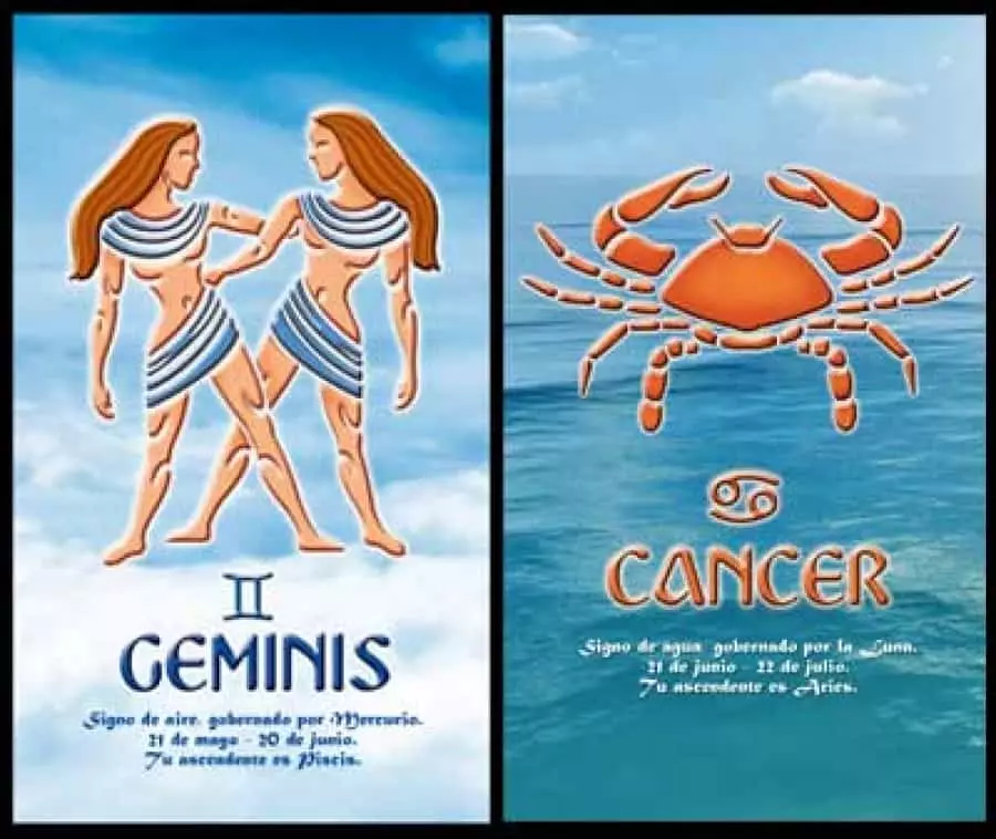 Gemini thiab Cancer