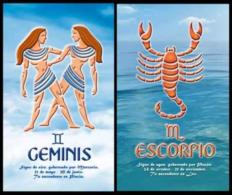 Gemini i Scorpio.