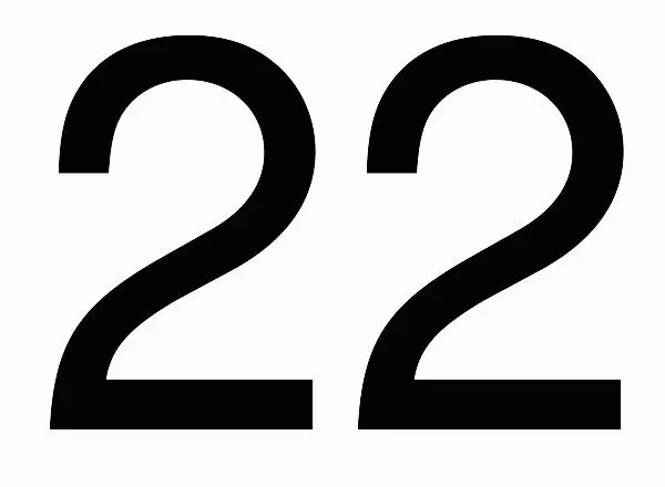 Die waarde van die getal 22 in numerologie