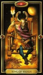 King of Wands Tarot Witch
