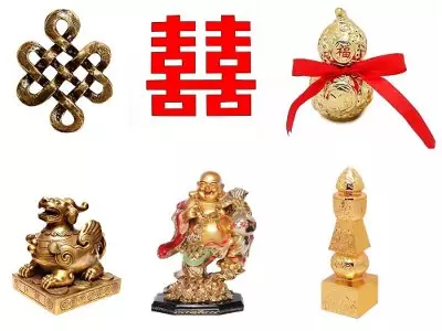 Symbolau a talismans Fen Shui