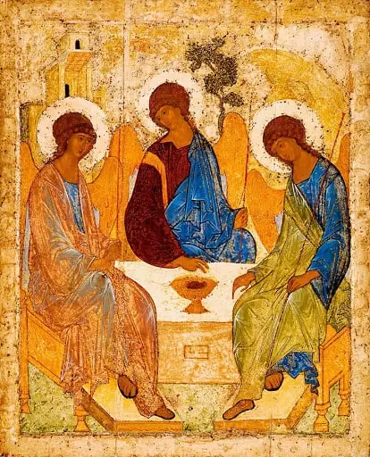 Trinity Gamla testamentið (icon andrei rublev)