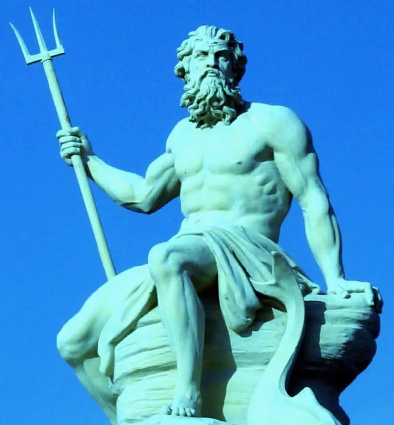 Neptune dieu d'élément marin