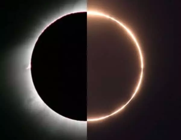Kompletna Eclipse Sunčevo se promatra ako