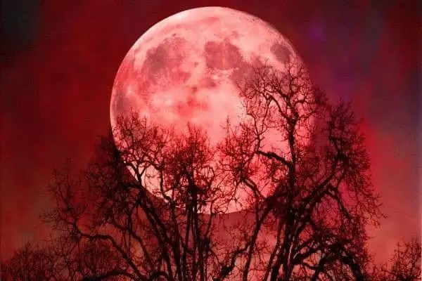 Lunar Eclipse asiņaina mēness