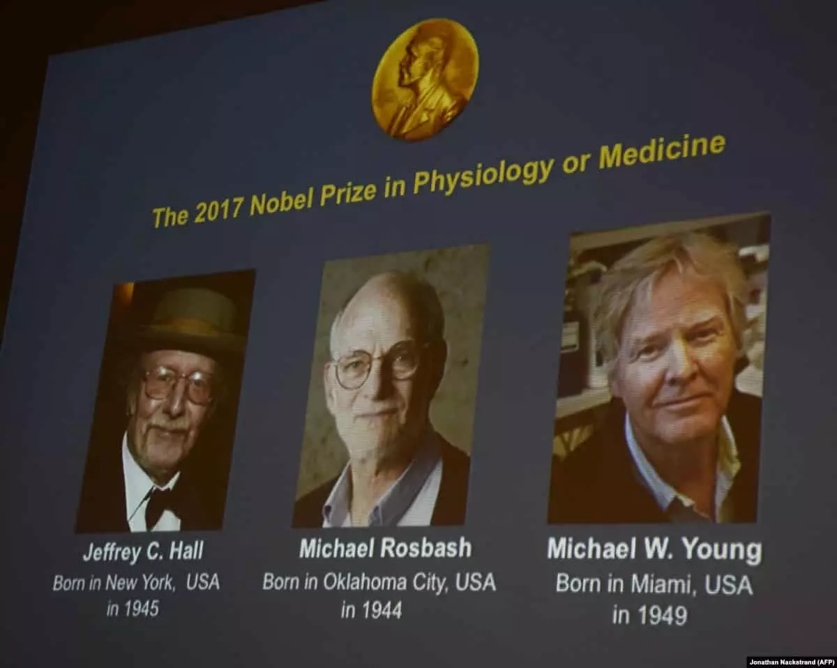 Naučnici koji su primili Nobelovu nagradu za proučavanje cirkodijarskih ritmova