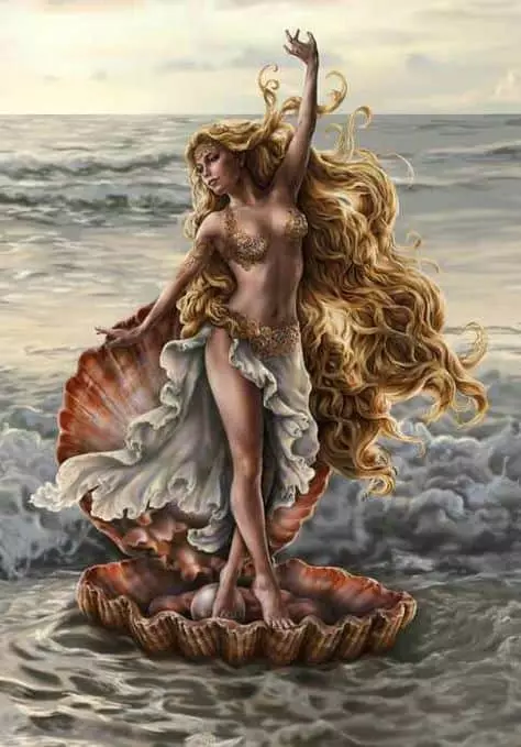 神話の金星は愛と美しさの女神です