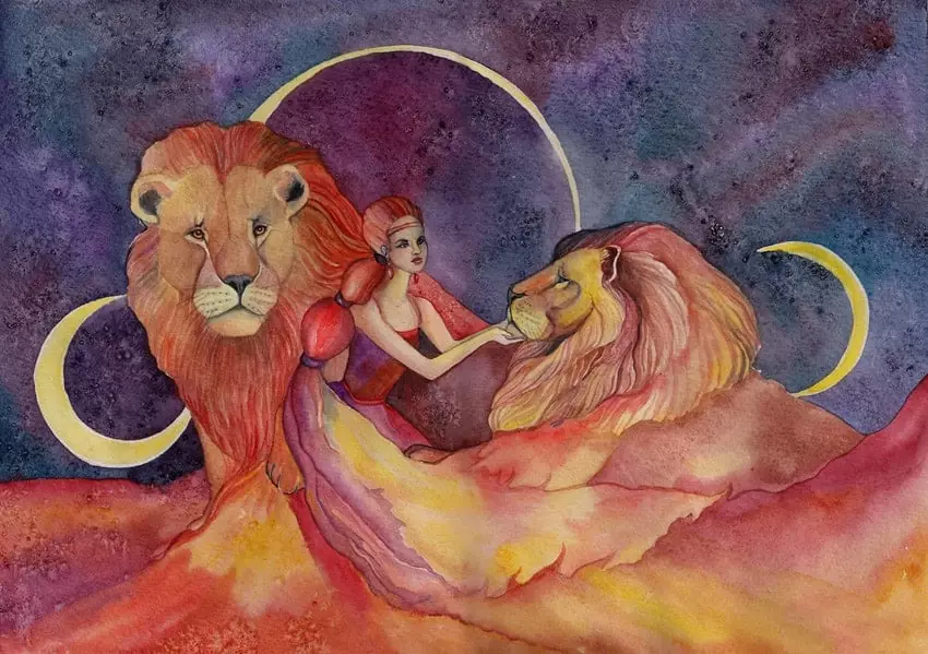 月亮为一个女人的狮子