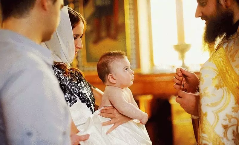 Child baptism rite in Christianity