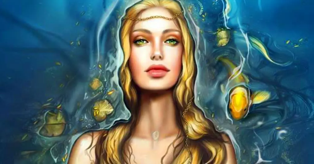 Venus i fisken i en kvinde