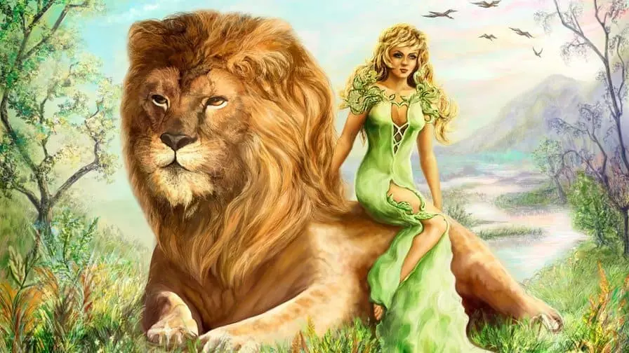 Venus dalam singa dalam seorang wanita