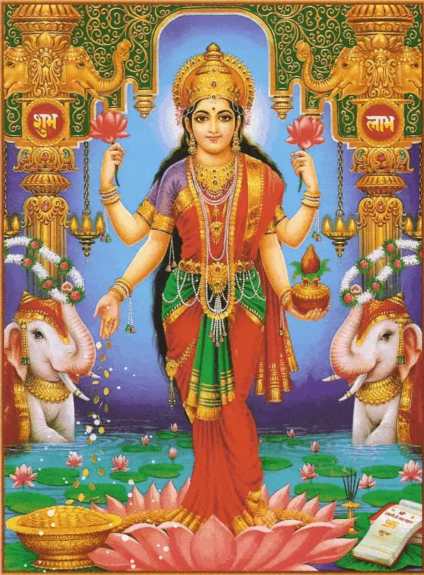 Istennő Lakshmi fotó