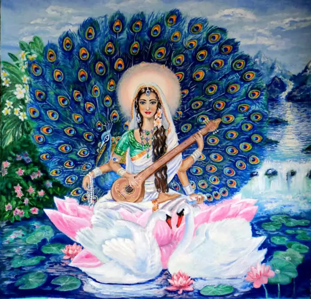 Goddess Sarasvati.