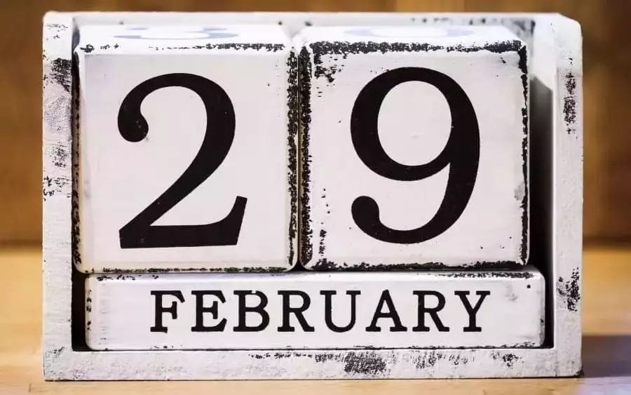 29 de febrer al calendari