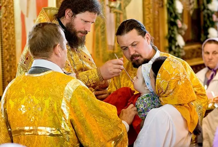 Sakramentet i kommunion i den ortodokse kirke