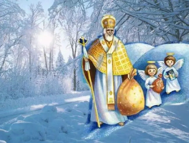 Cầu nguyện Saint Nicholas.