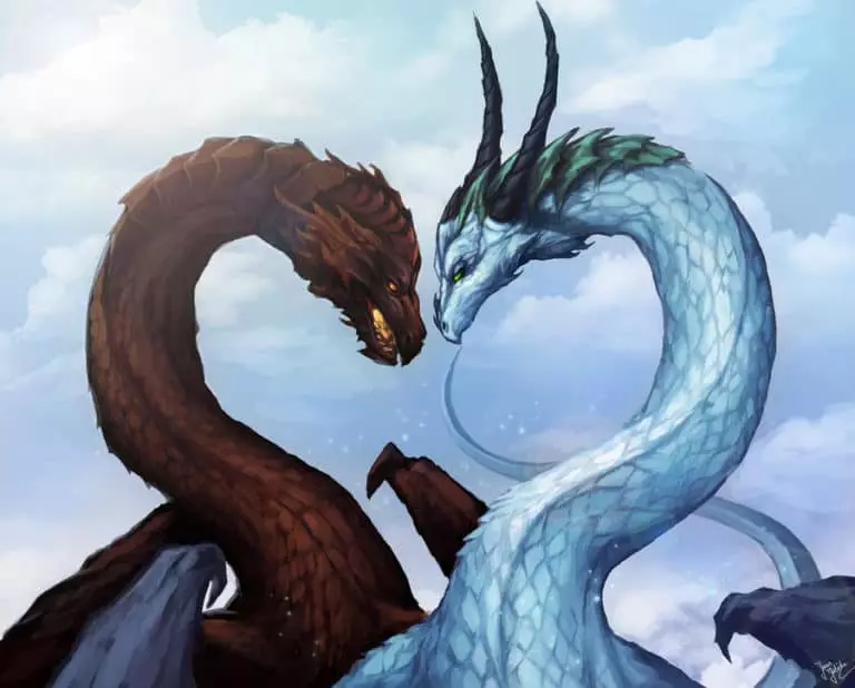Suderinamumas gyvatės drakonas meilėje