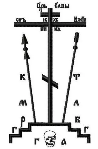 Croix orthodoxe skimnique