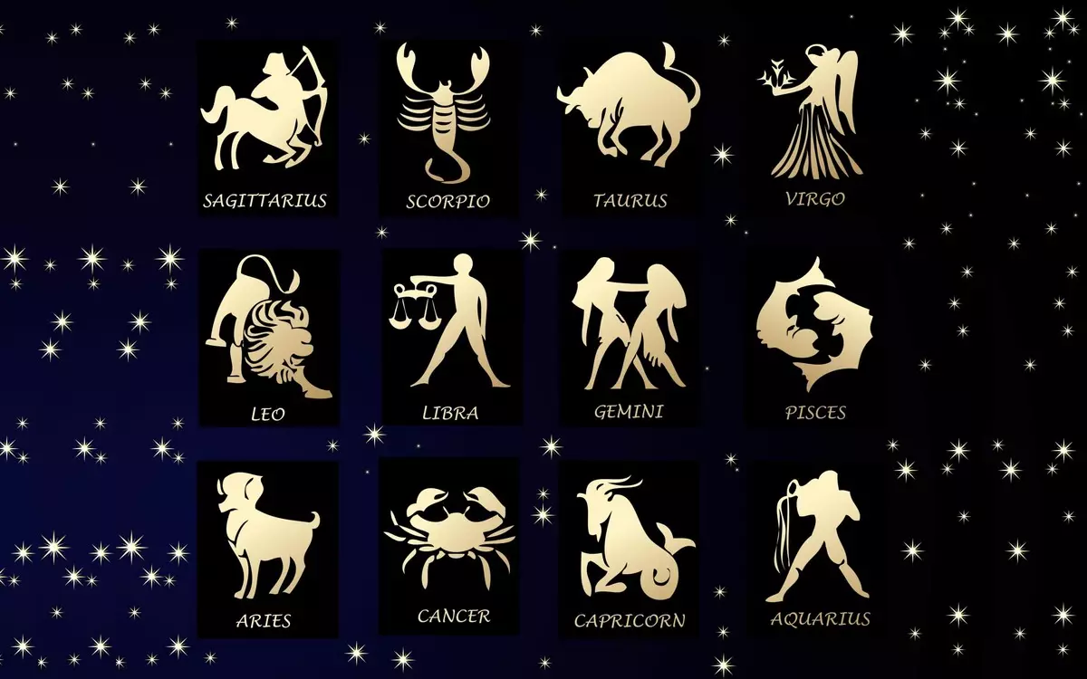 Symboler vun Zodiac Zeechen