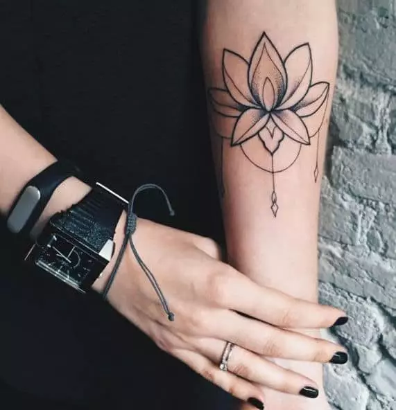 Setšoantšo sa Tattoo Lotus Photo