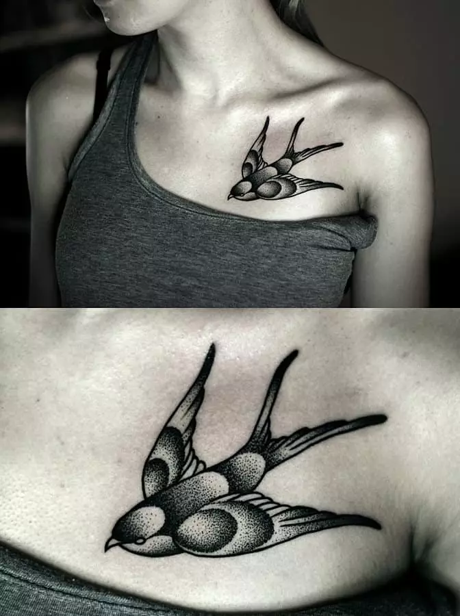 Tattoo Swallow-foto's