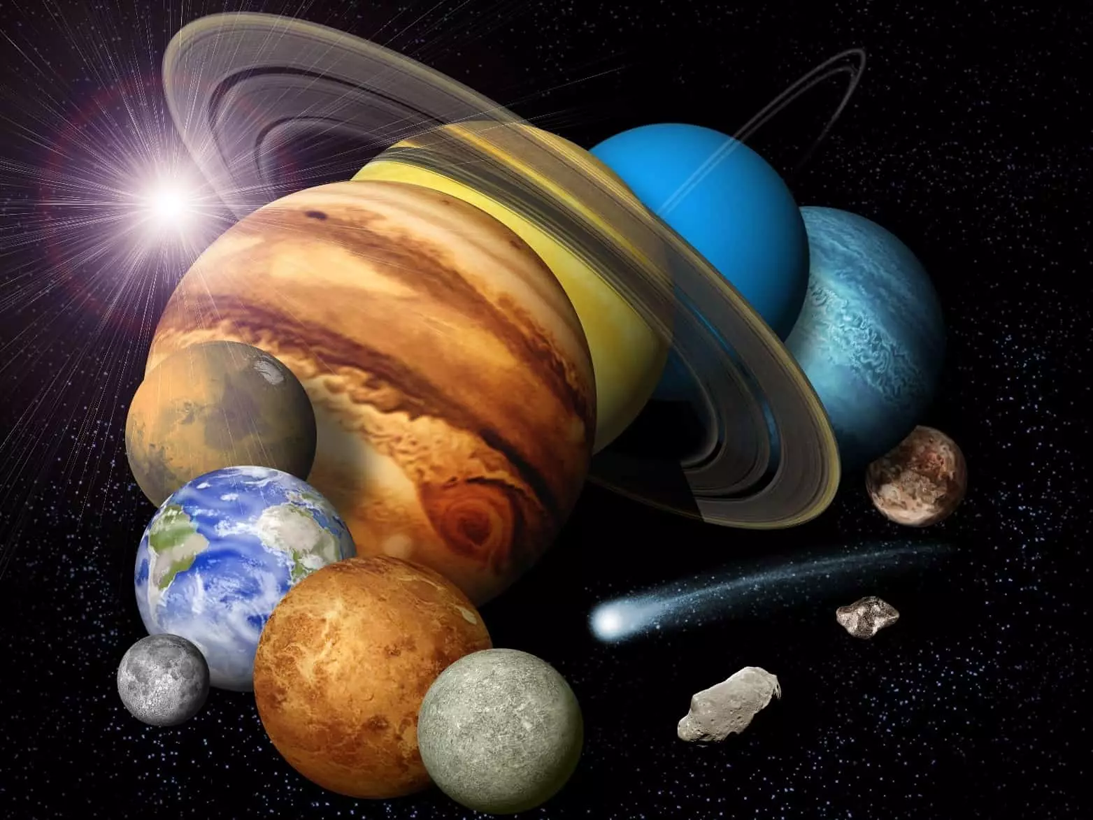 Planetas del sistema solar.