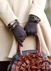 Burgunder Handschuhe