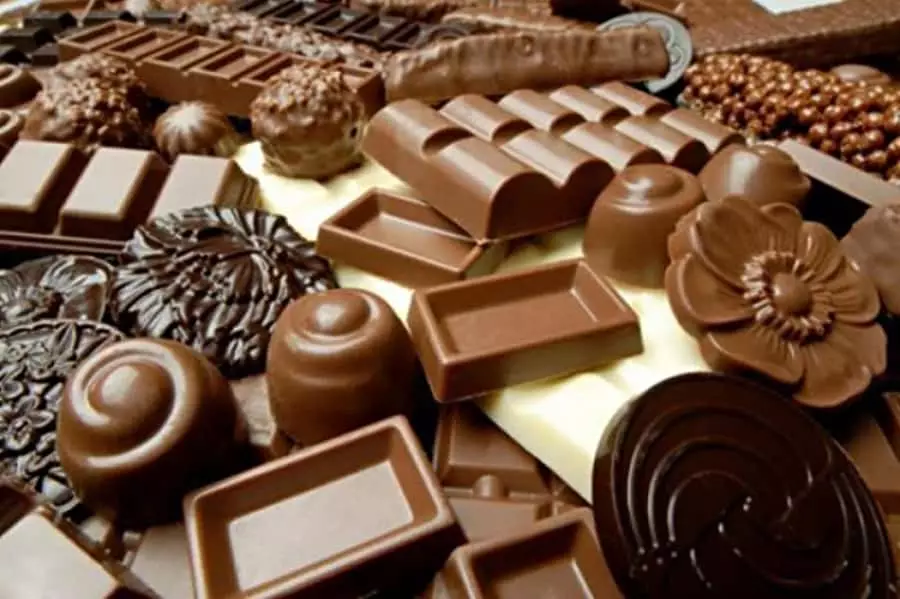चॉकलेट के विभिन्न प्रकार
