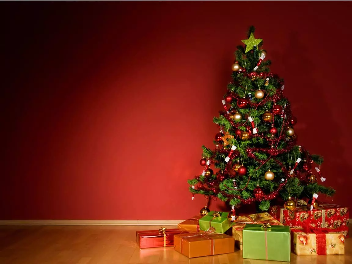 Árbore de Nadal e agasallos