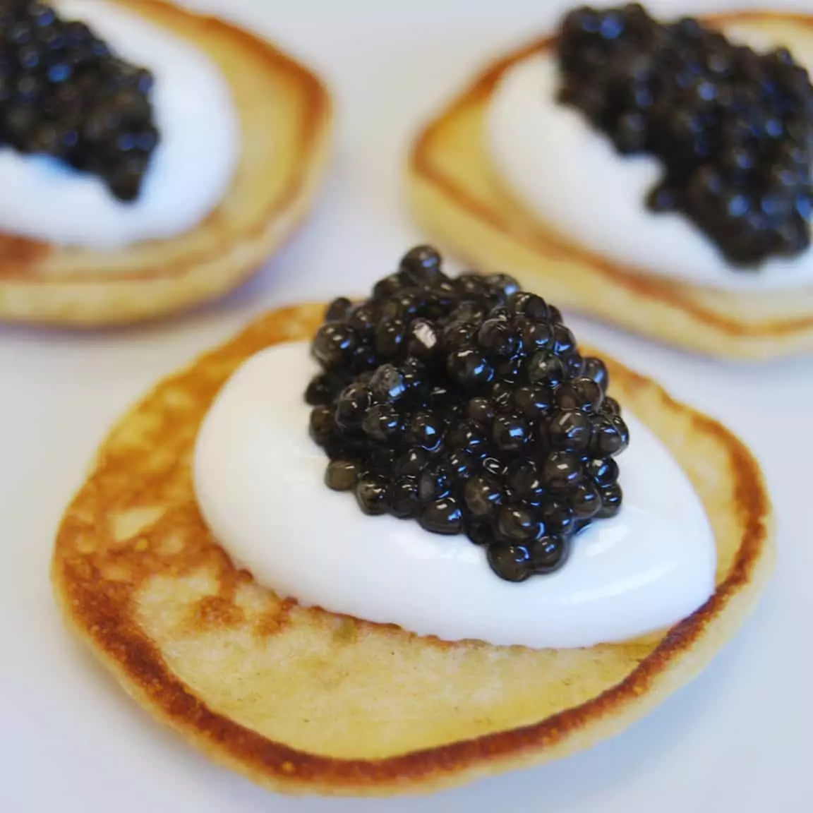caviar ສຸດ pancakes ໄດ້