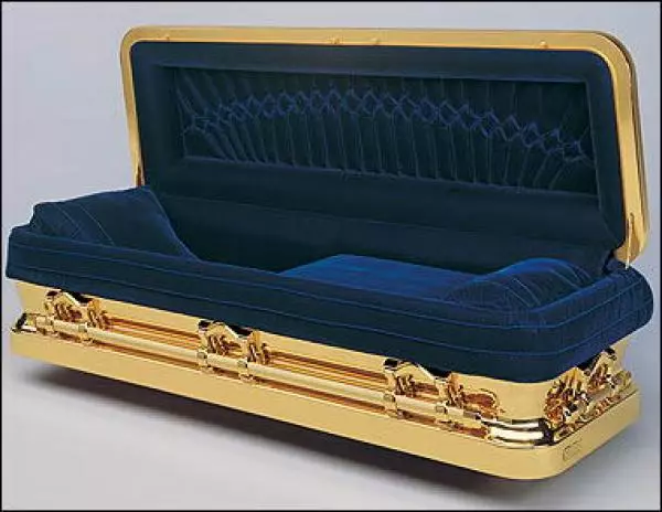 Coffin blå indeni