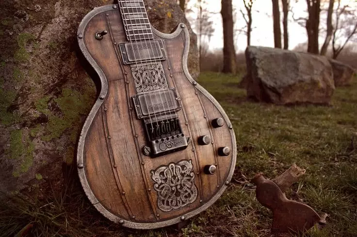 Guitar in the forest