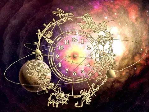 Stjernetegn på en Zodiac Circle